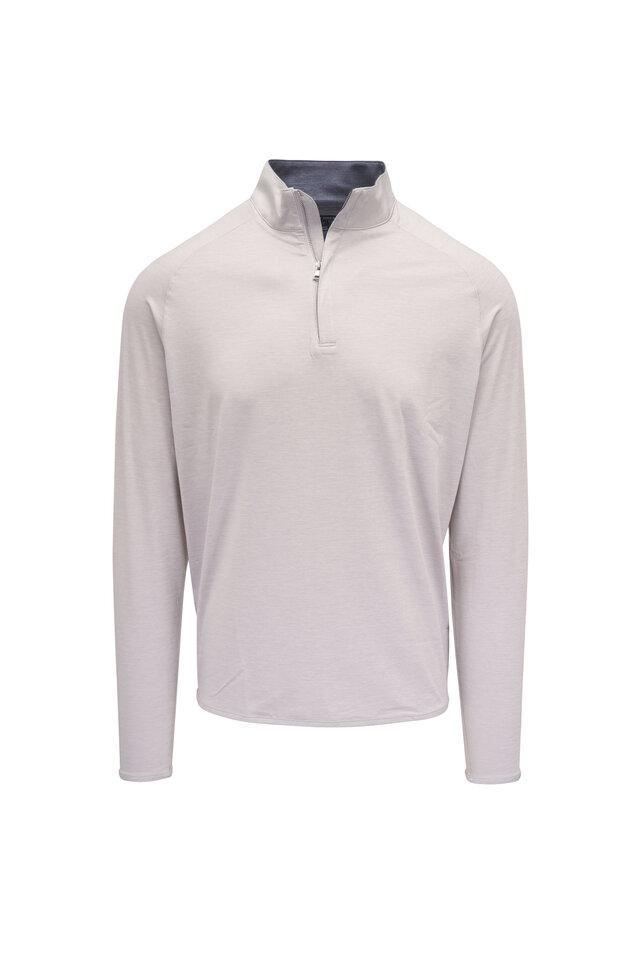 Peter Millar - Stealth Performance Lavender Quarter Zip Pullover