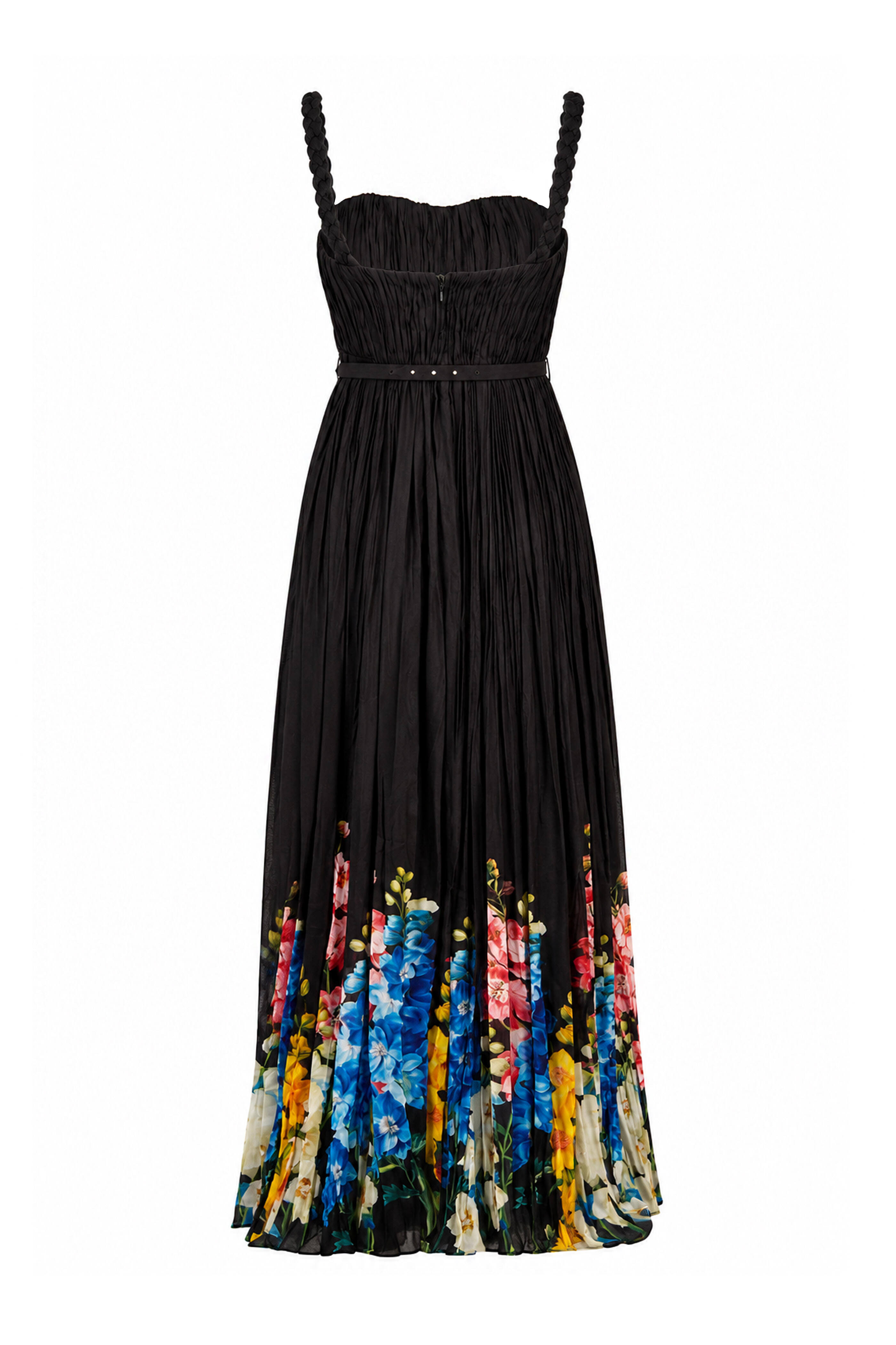 Leo Lin - Angelina Snapdragon Ruffled Floor Length Dress - view 2