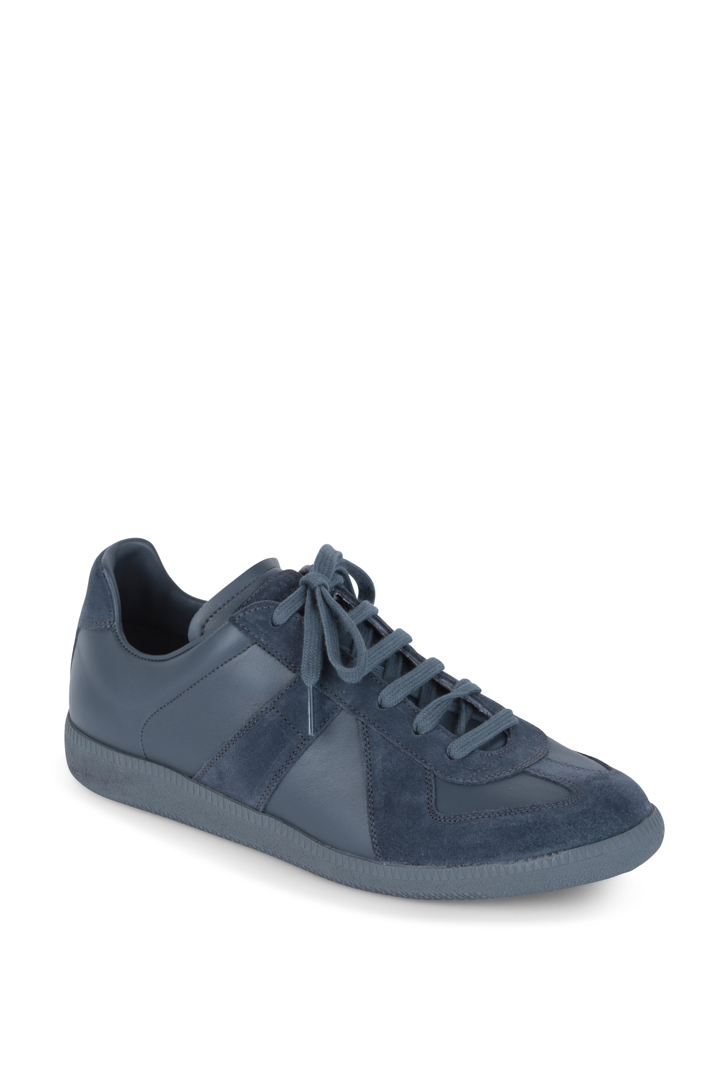 特別セーフ Maison Top Low Suede & Leather Gray Dark Replica - Margiela ポケモンカードゲーム