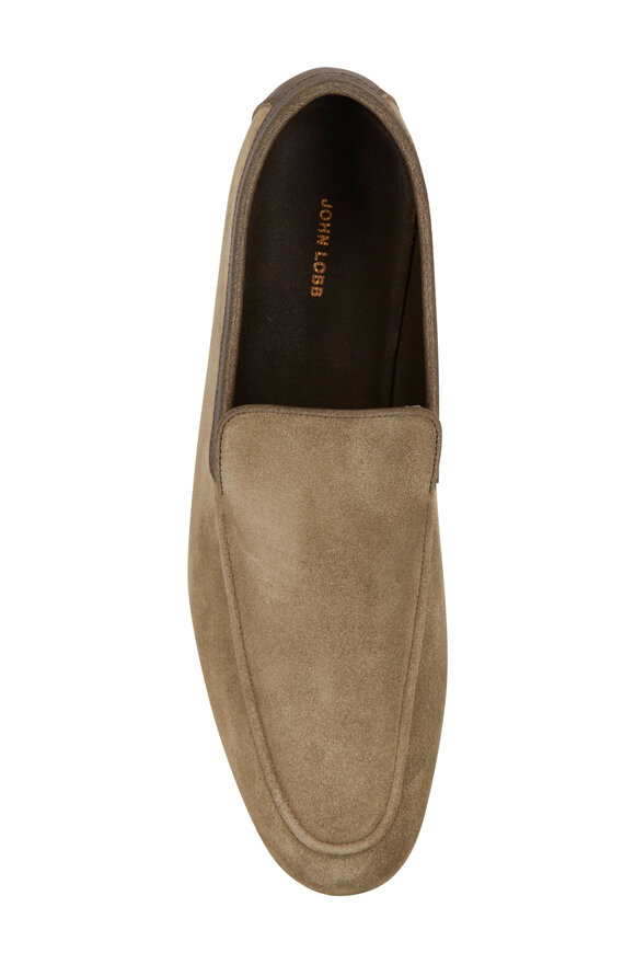 John Lobb - Venetian Olive Suede Loafer