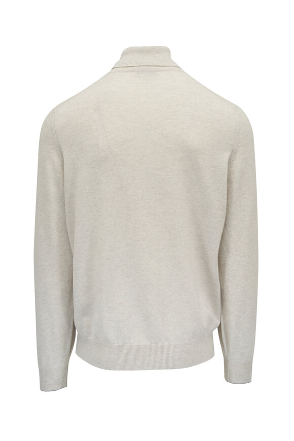 Brunello Cucinelli - Cream Cashmere Turtleneck