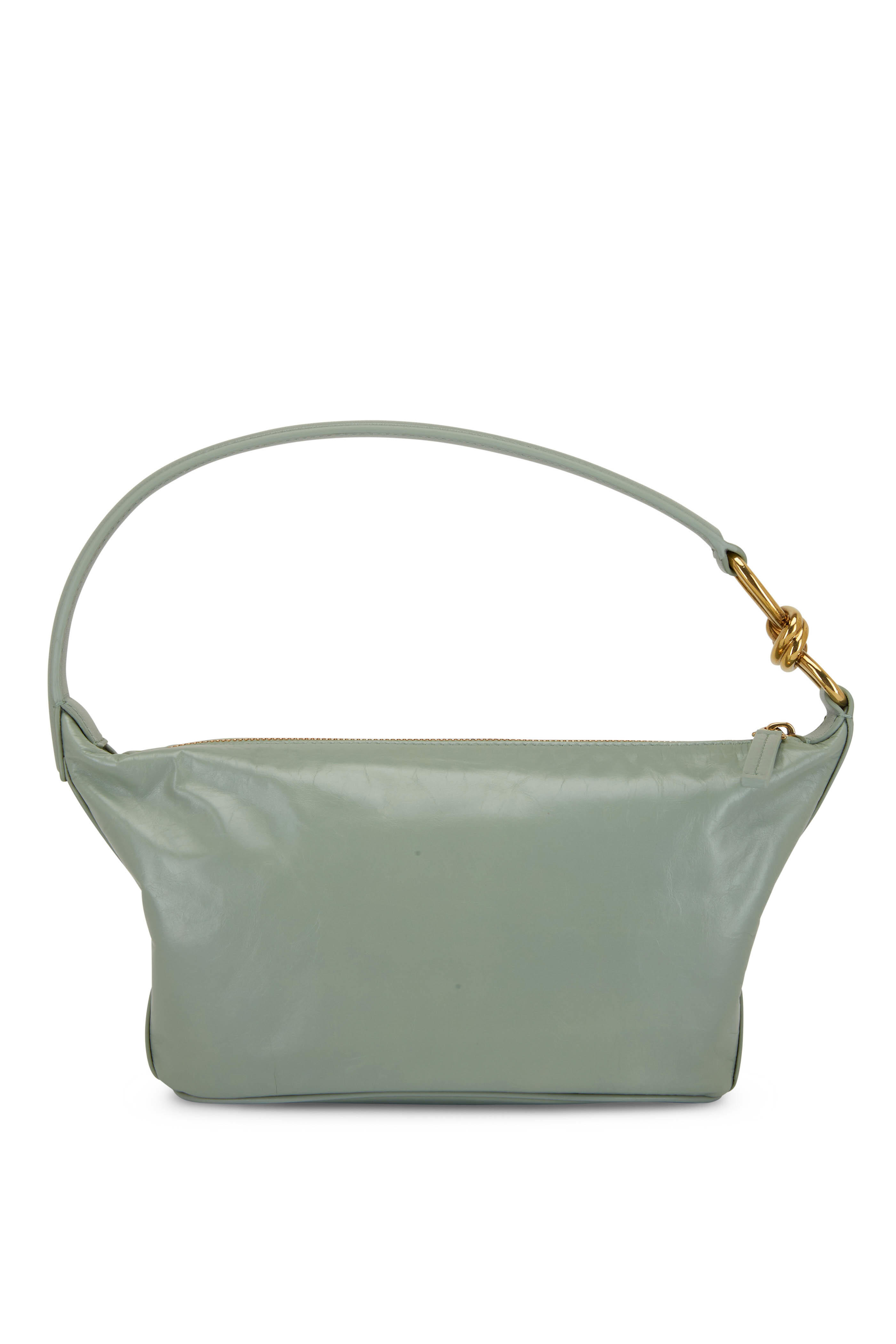 Green Cassette Cross-Body Bucket Bag