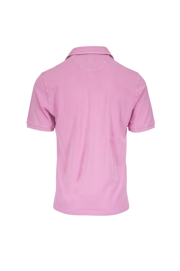 Fedeli Frosted Pink Cotton Piqué  Polo - view 4