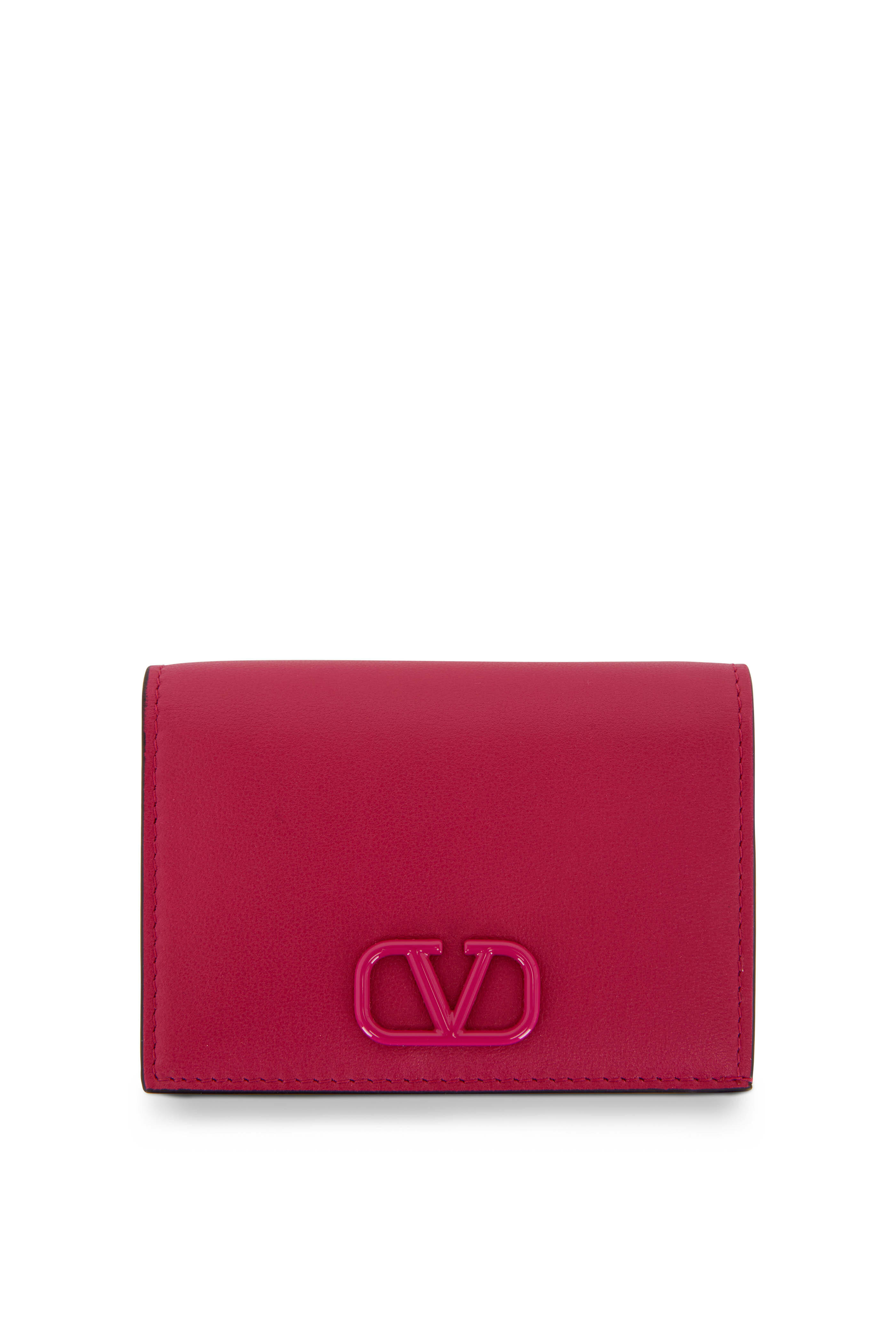 Valentino garavani vlogo soft grain leather flap wallet sale