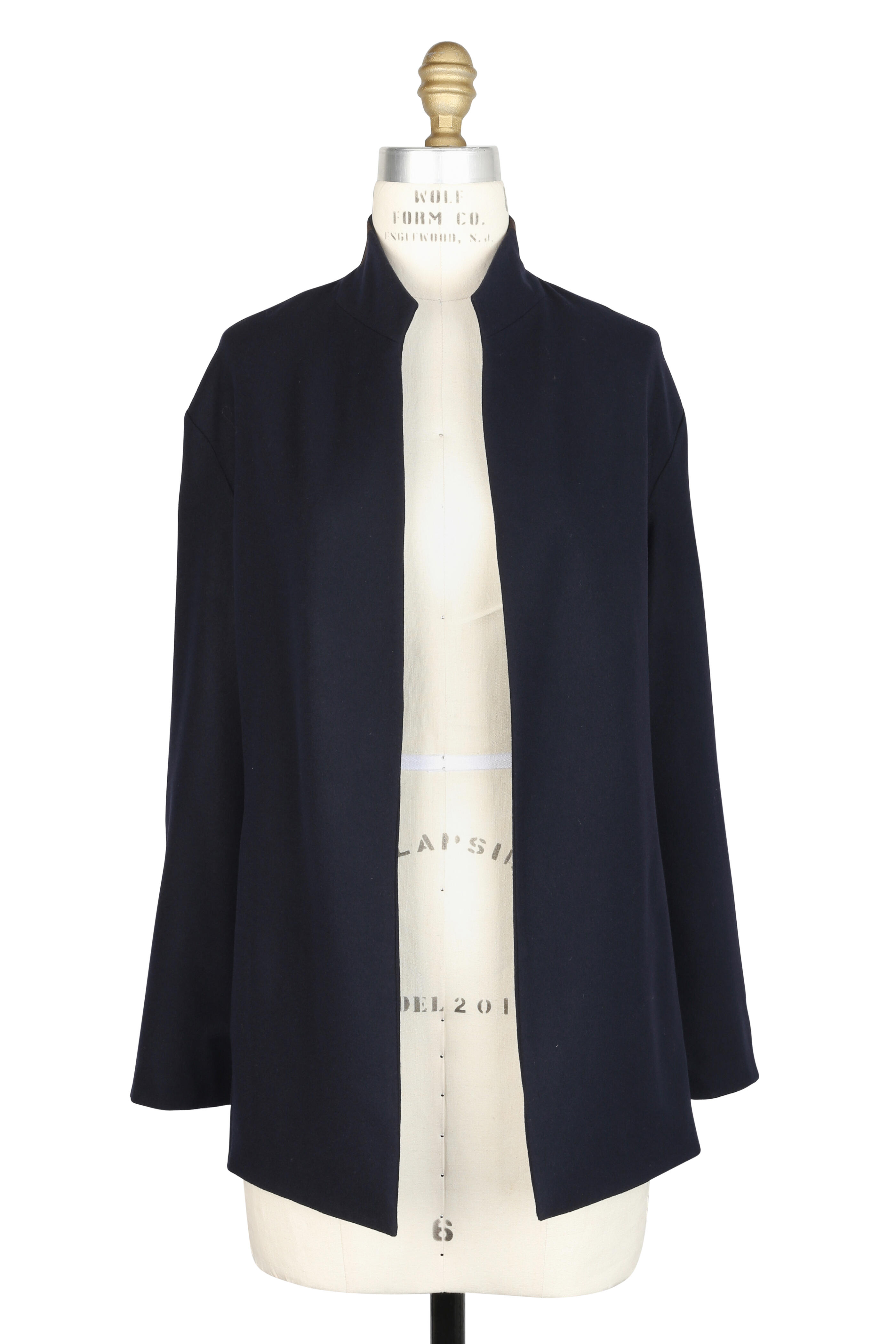 Peter Cohen - Navy Blue Cashmere Open Front Jacket