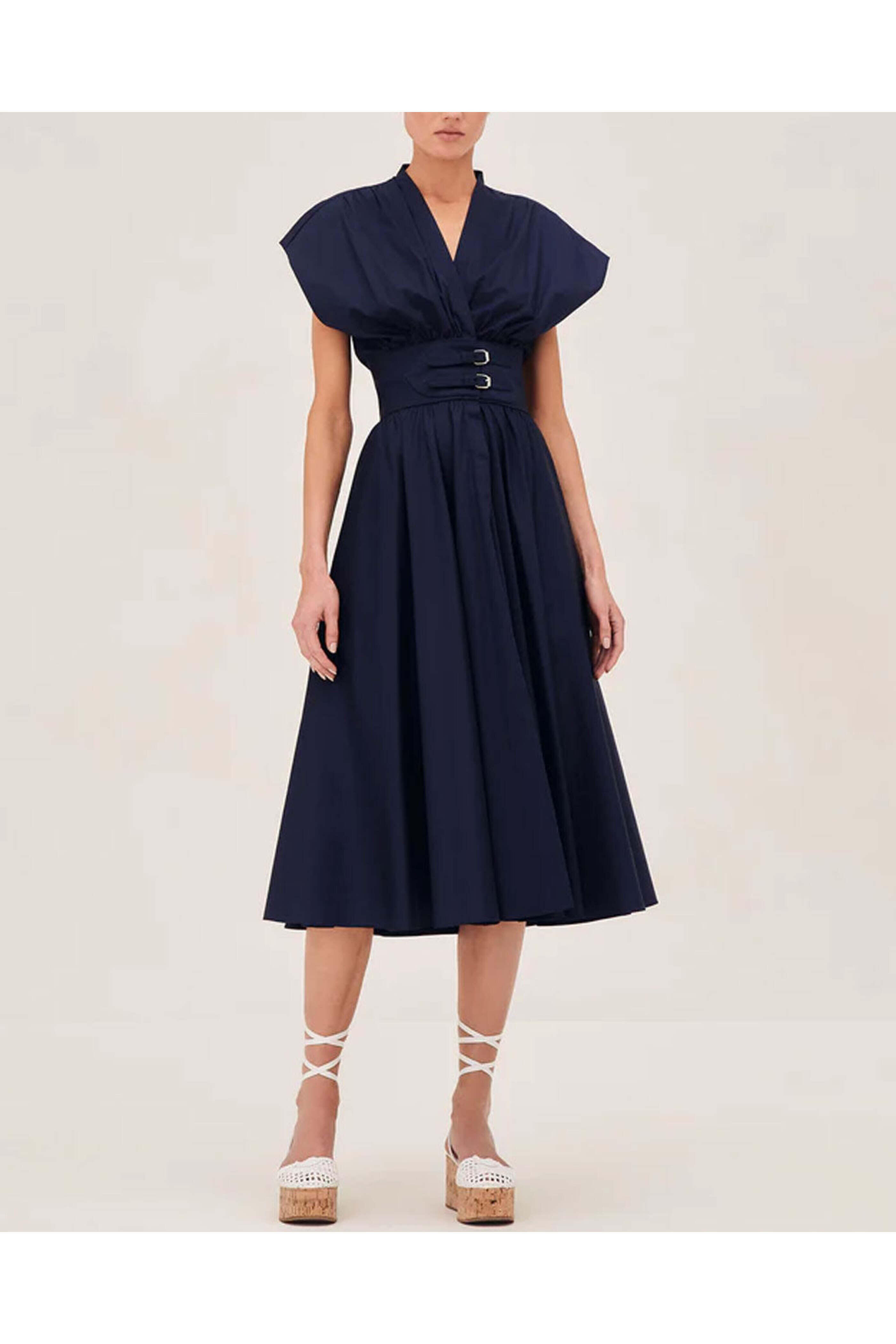 Alexis - Blue Jaden Midi Dress