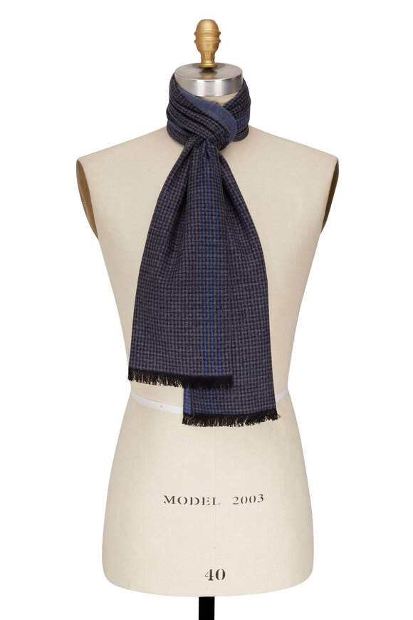 Designer Men's Scarf - Blue