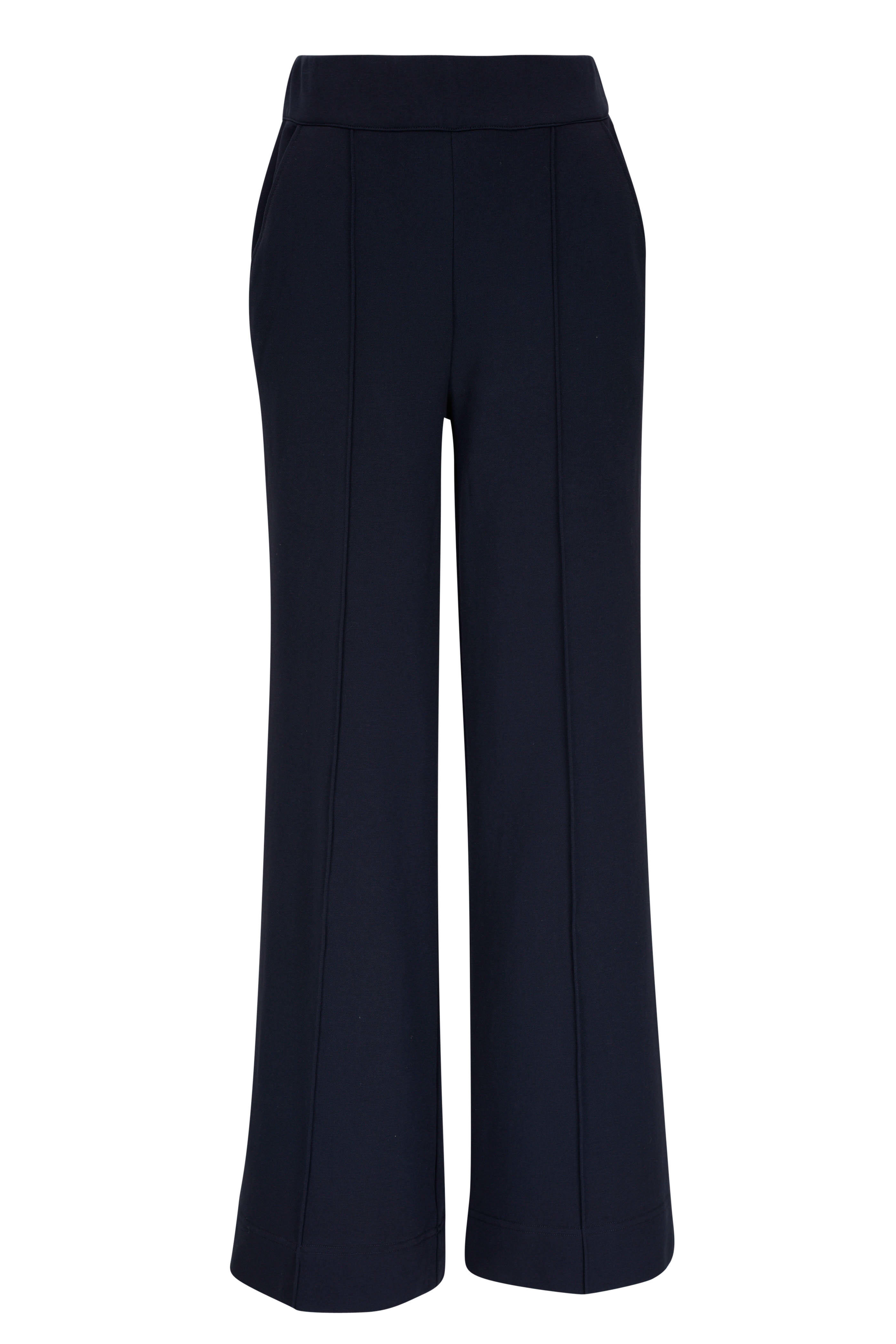 Veronica Beard - Dover Navy Wide Leg Sweatpant | Mitchell Stores