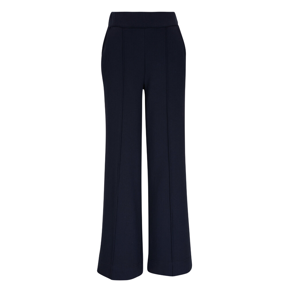 Veronica Beard - Dover Navy Wide Leg Sweatpant | Mitchell Stores