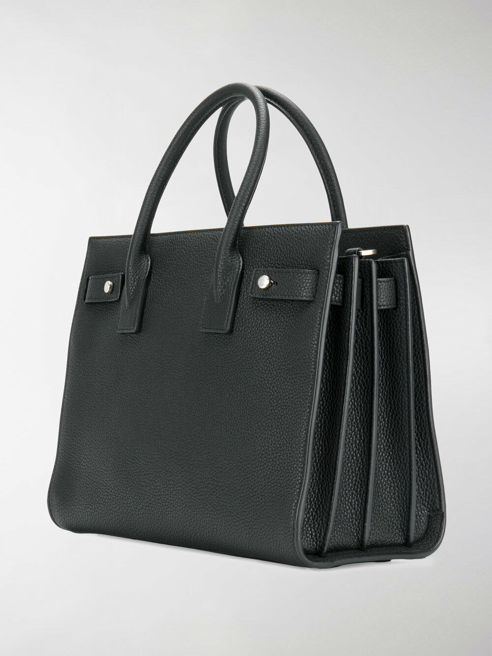 Saint Laurent - Sac De Jour Black Bonded Leather Baby Bag