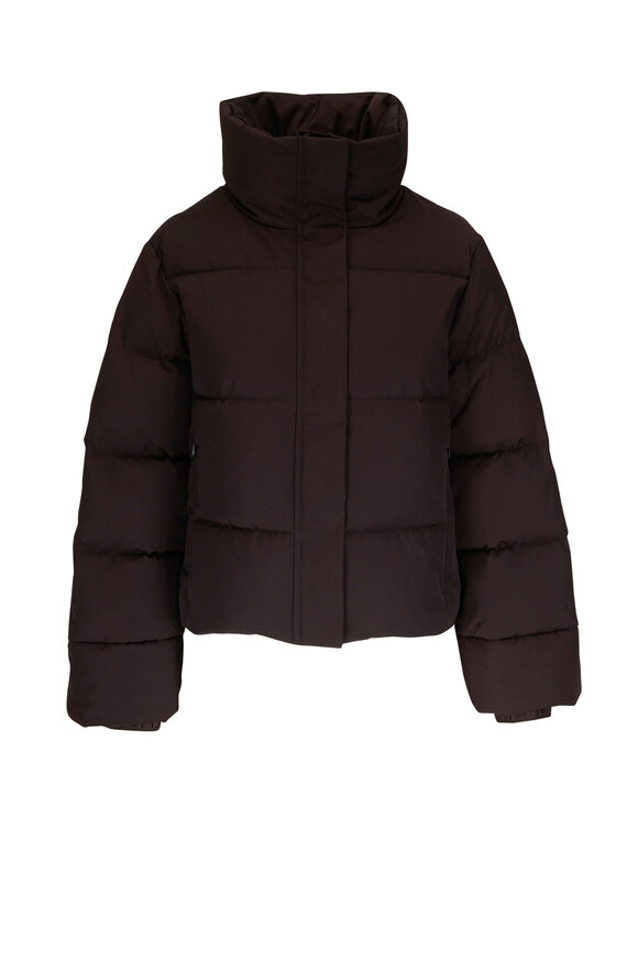 Nili Lotan - Alette Chocolate Short Puffer Coat