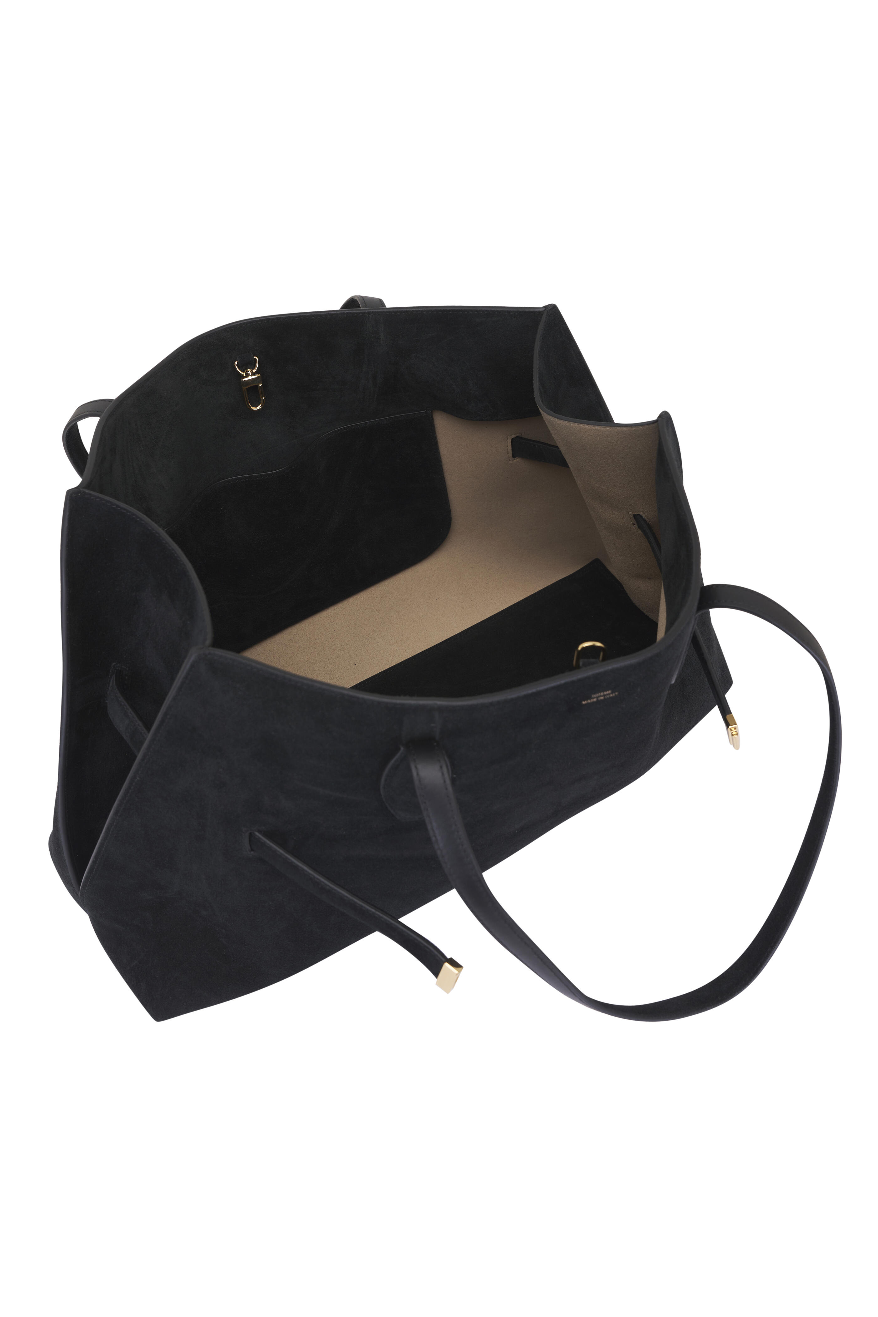 Totême - Lounge Black Suede Tote Bag