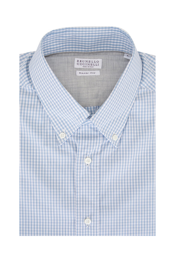 Brunello Cucinelli - Orange Mini Stripe Sport Shirt