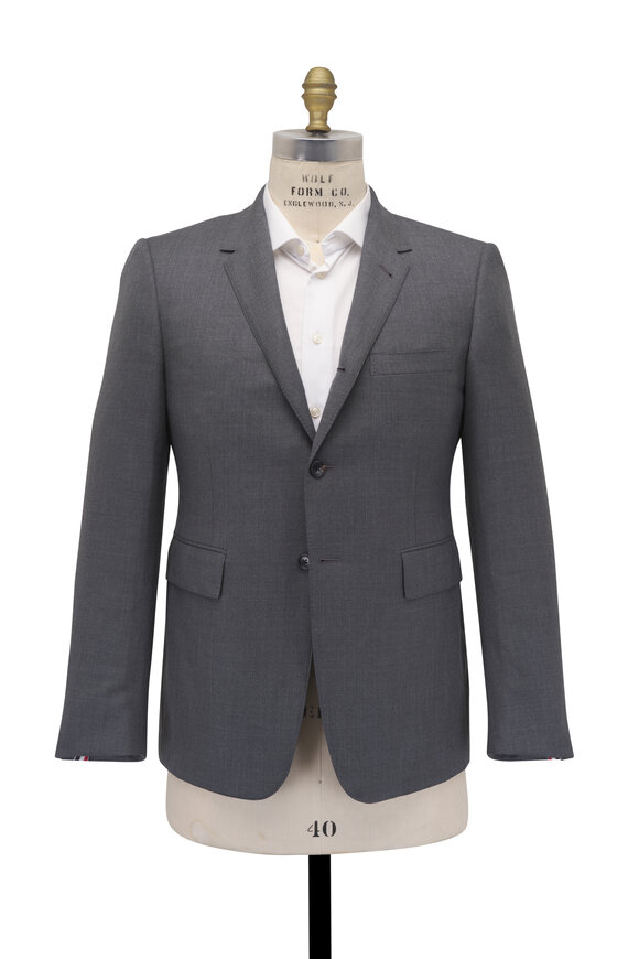 Thom Browne Gray Wool Sport Coat - view 2