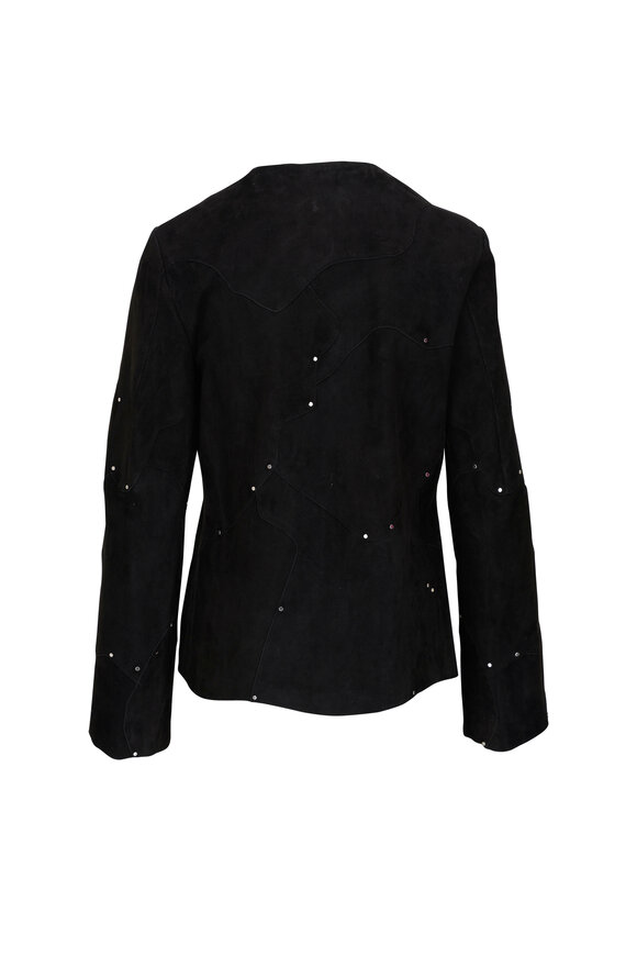 Chloé - Black Suede Patchwork Jacket 