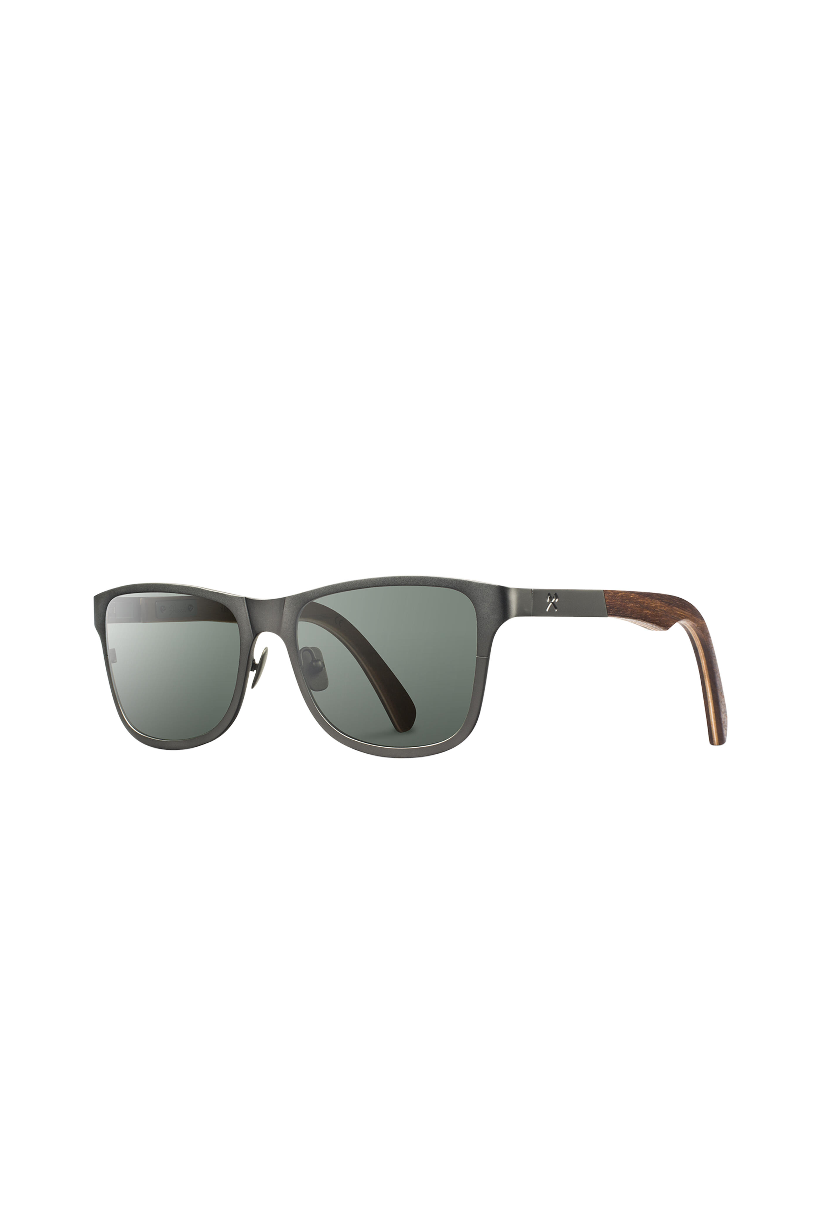 Shwood - Canby Gunmetal Wayfarer Sunglasses
