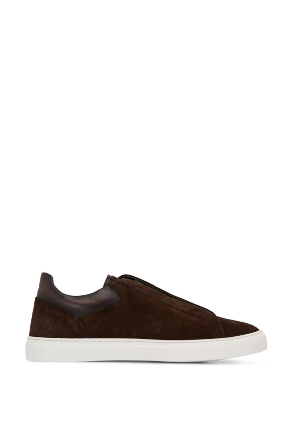 To Boot New York - Alberta Brown Slip On Suede Sneaker