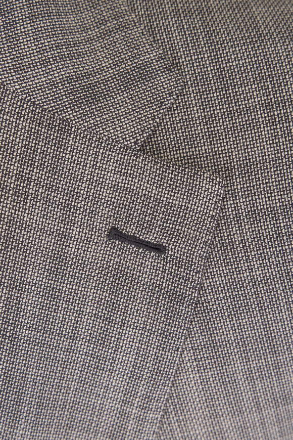 Brioni Charcoal Gray Wool & Silk Sportcoat - view 3