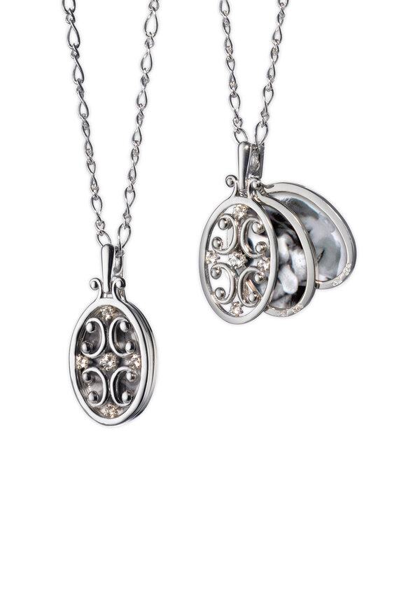 Monica Rich Kosann - Sterling Silver Gate Locket Necklace