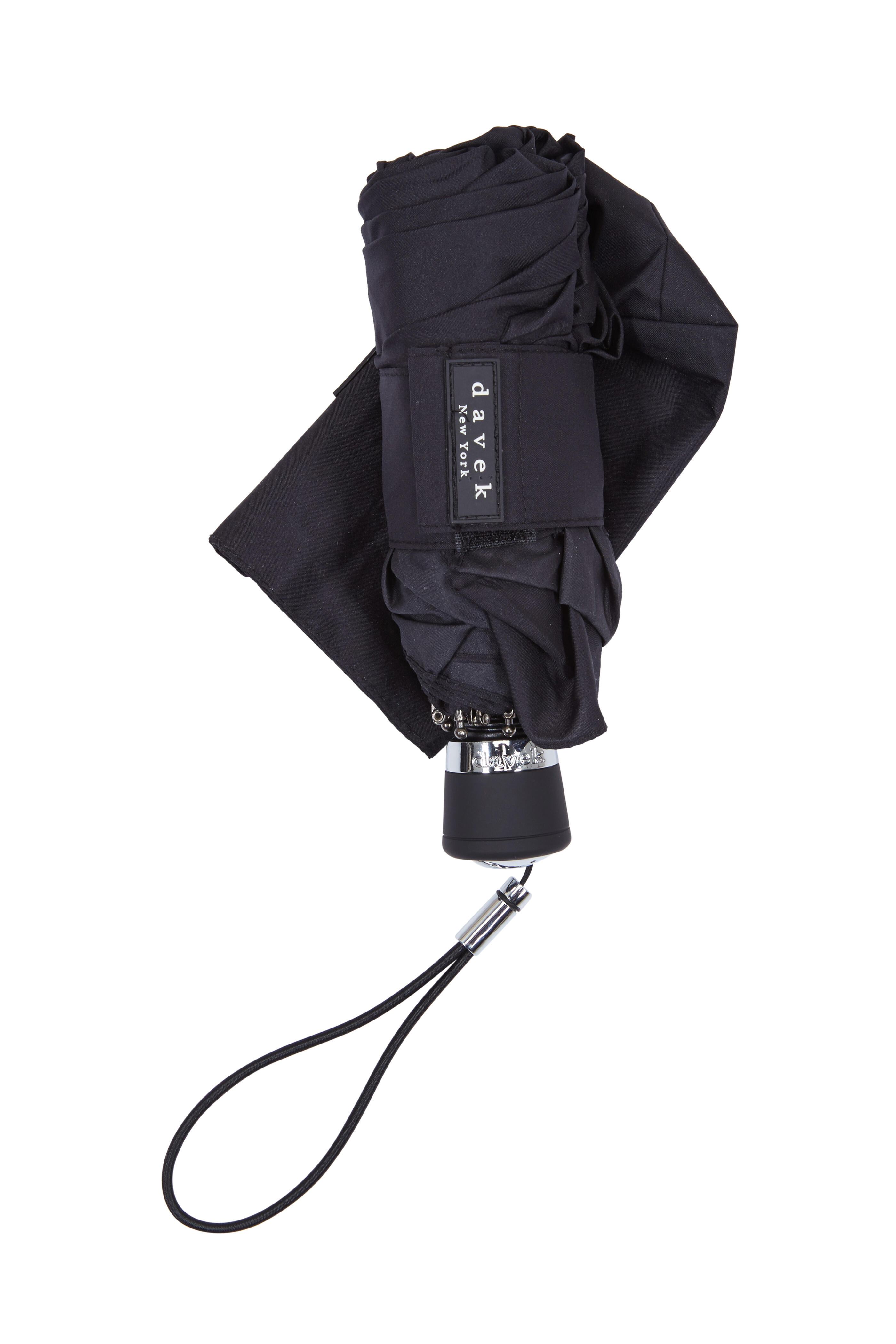 Davek - Black Nylon Mini Umbrella