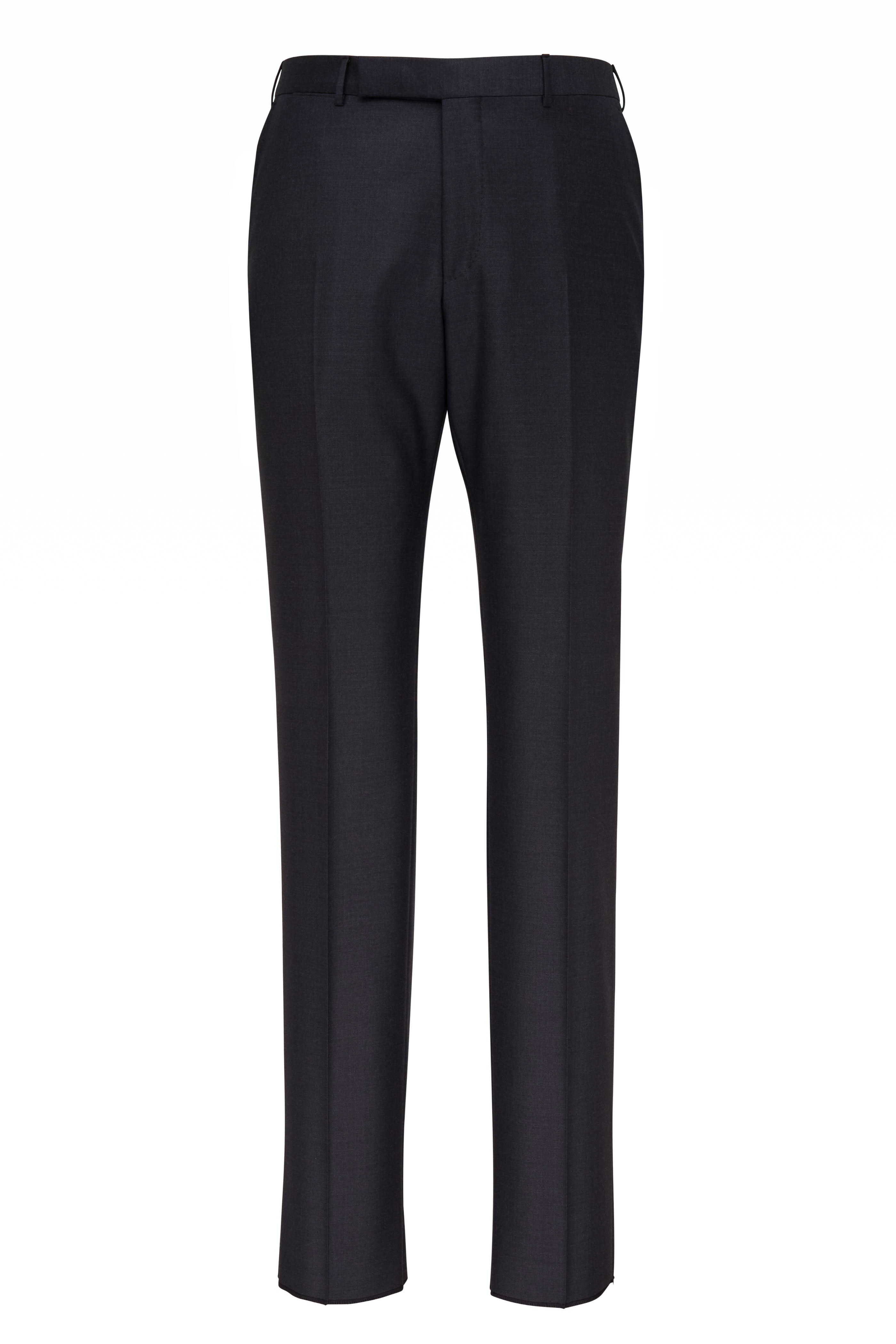 Charcoal Gray Rustic Tropical Wool Pants | He Spoke Style