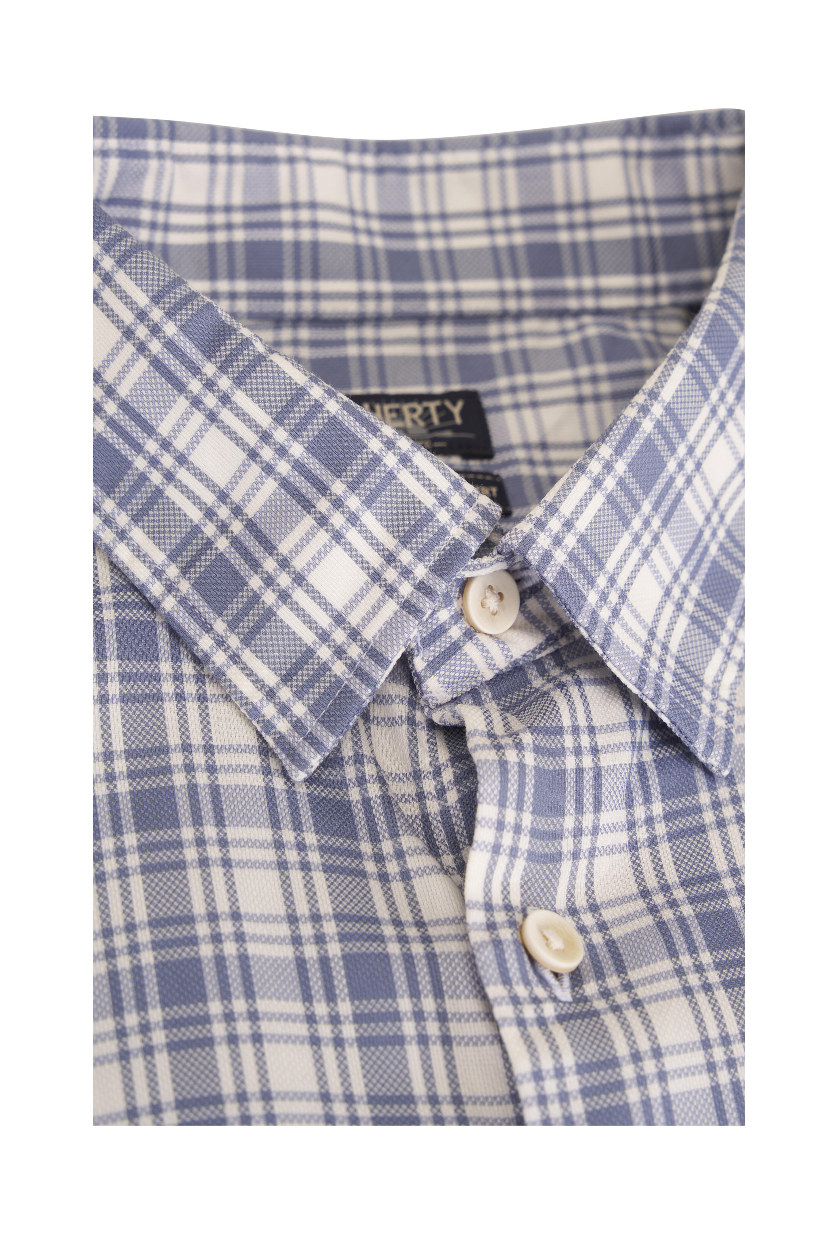 Faherty Brand - Movement™ Light Blue Plaid Sport Shirt