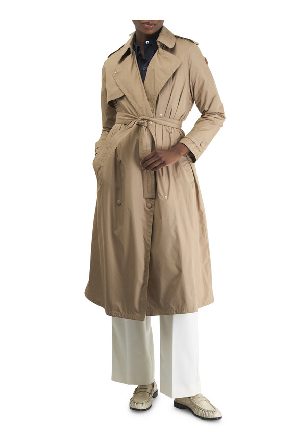 Moncler - Babentane Dusty Rose Down Trench Coat