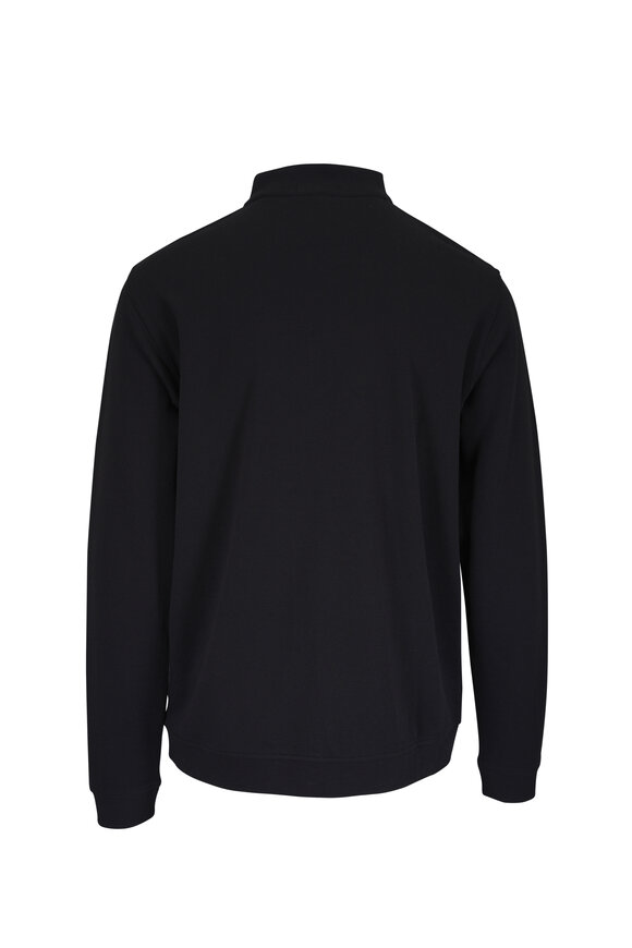 Peter Millar Crown Comfort Black Quarter Zip Pullover - view 3