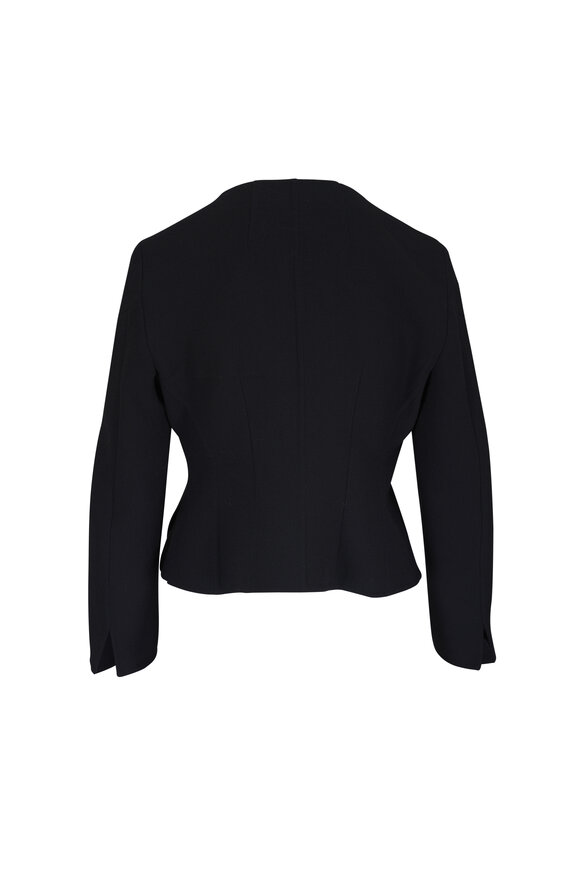 Akris Desiree Black Double-Faced Wool Jacket - view 6