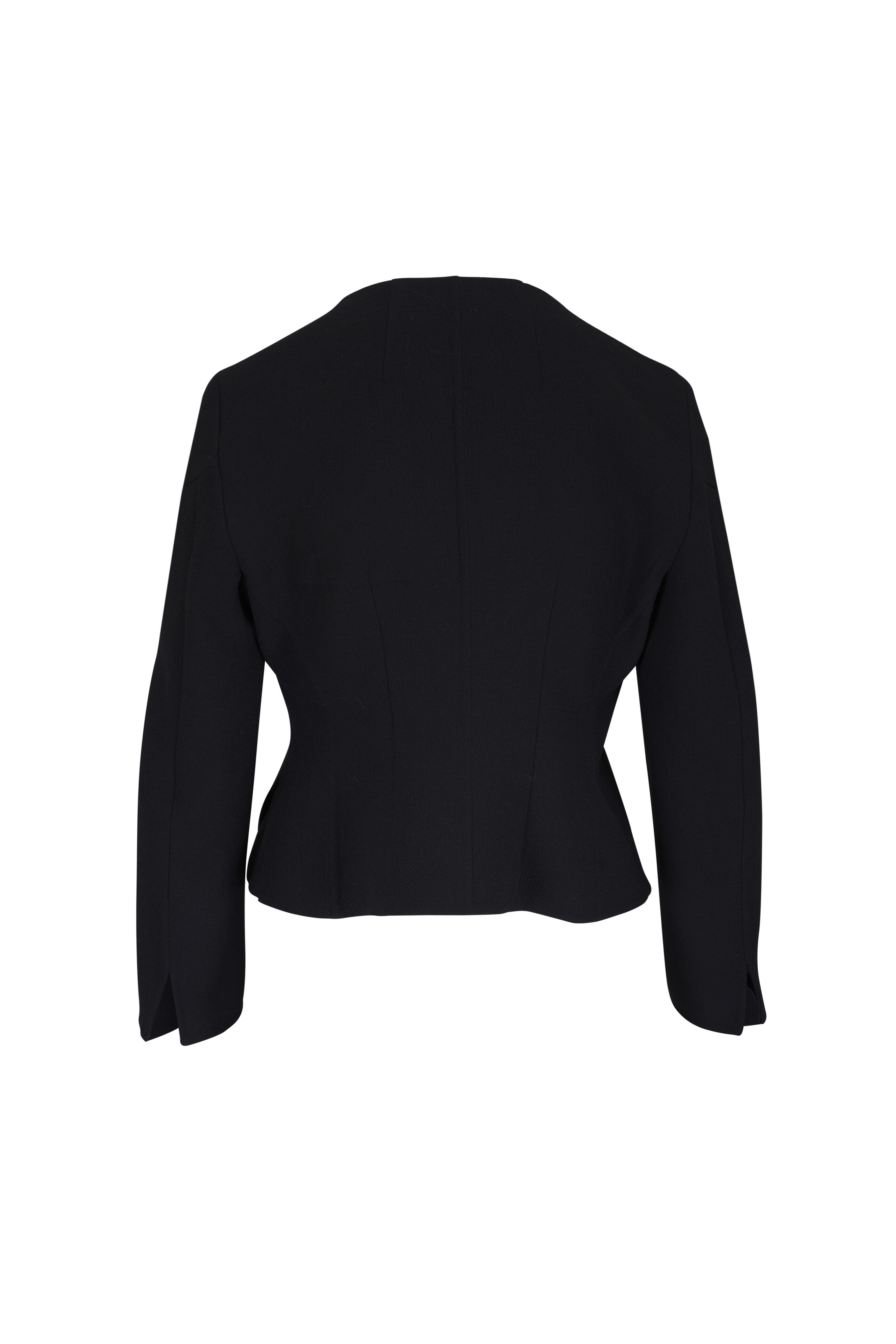 Akris - Desiree Black Double-Faced Wool Jacket