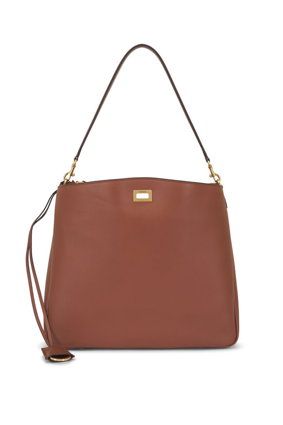 Balenciaga Medium Rodeo Tan Leather Hobo Bag