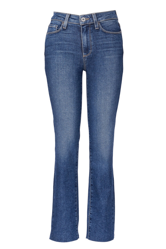 Paige - Blue Jacqueline Straight High Rise Jean