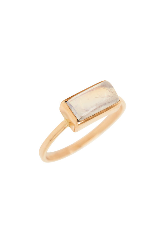 Loriann - Baguette Moonstone Ring