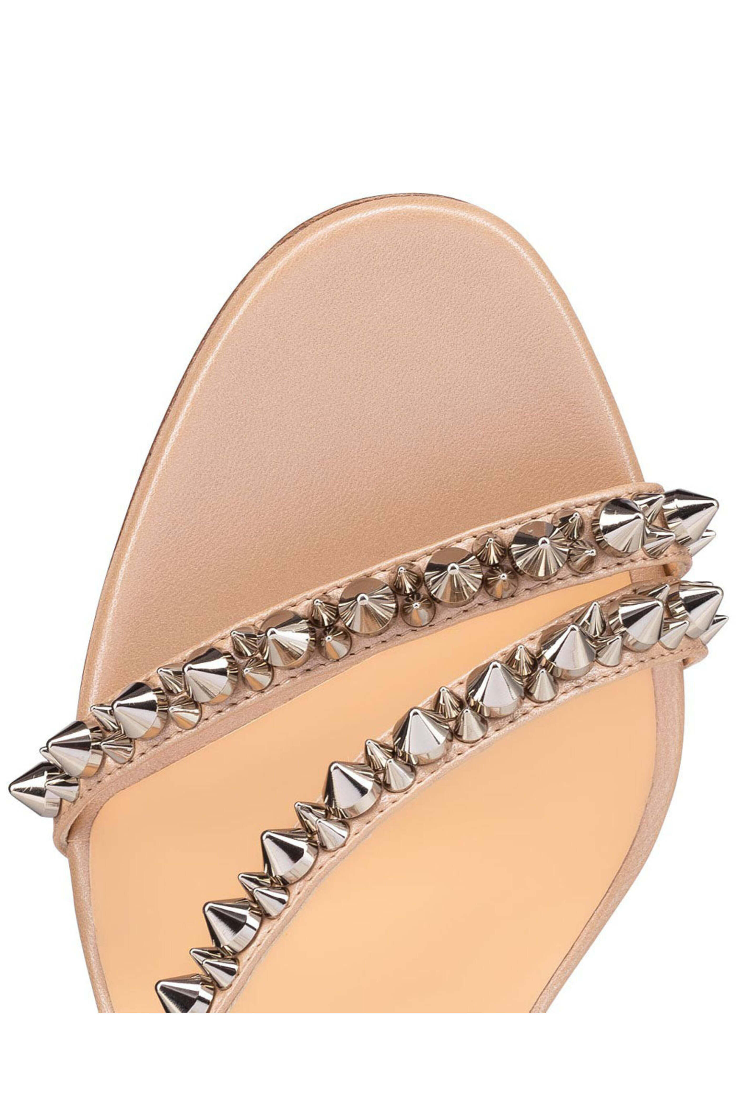 Christian Louboutin - Mafaldina Spikes Sandal in Nougat