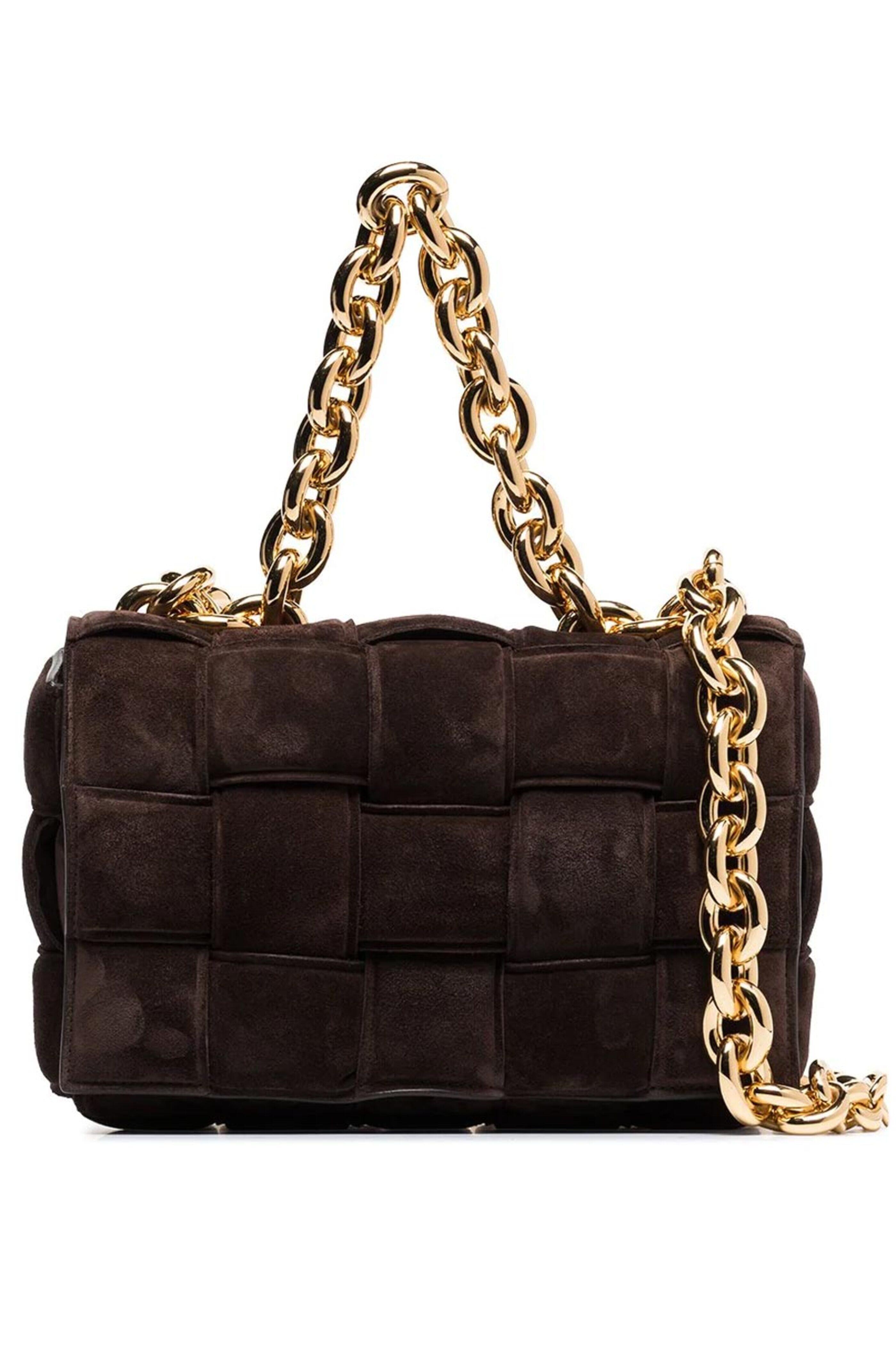 Bottega Veneta - Fondant Suede Padded Cassette Chain Bag