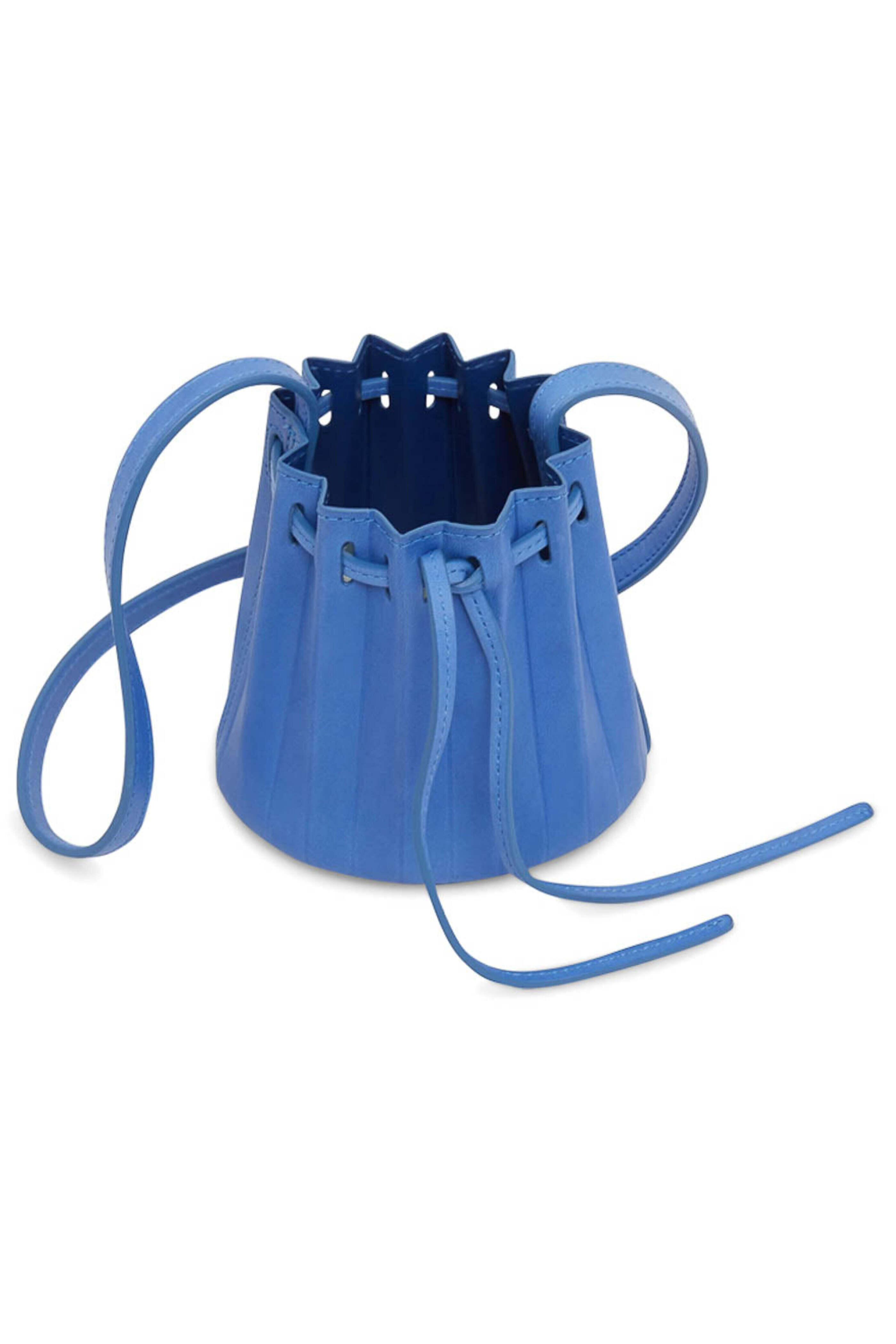 Mansur Gavriel - Baby Pleated Bucket Bag in Cobalto