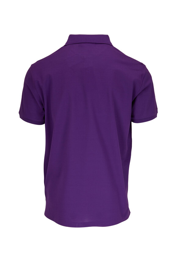 Ralph Lauren Purple Label - Purple Monogram Piqué Polo 