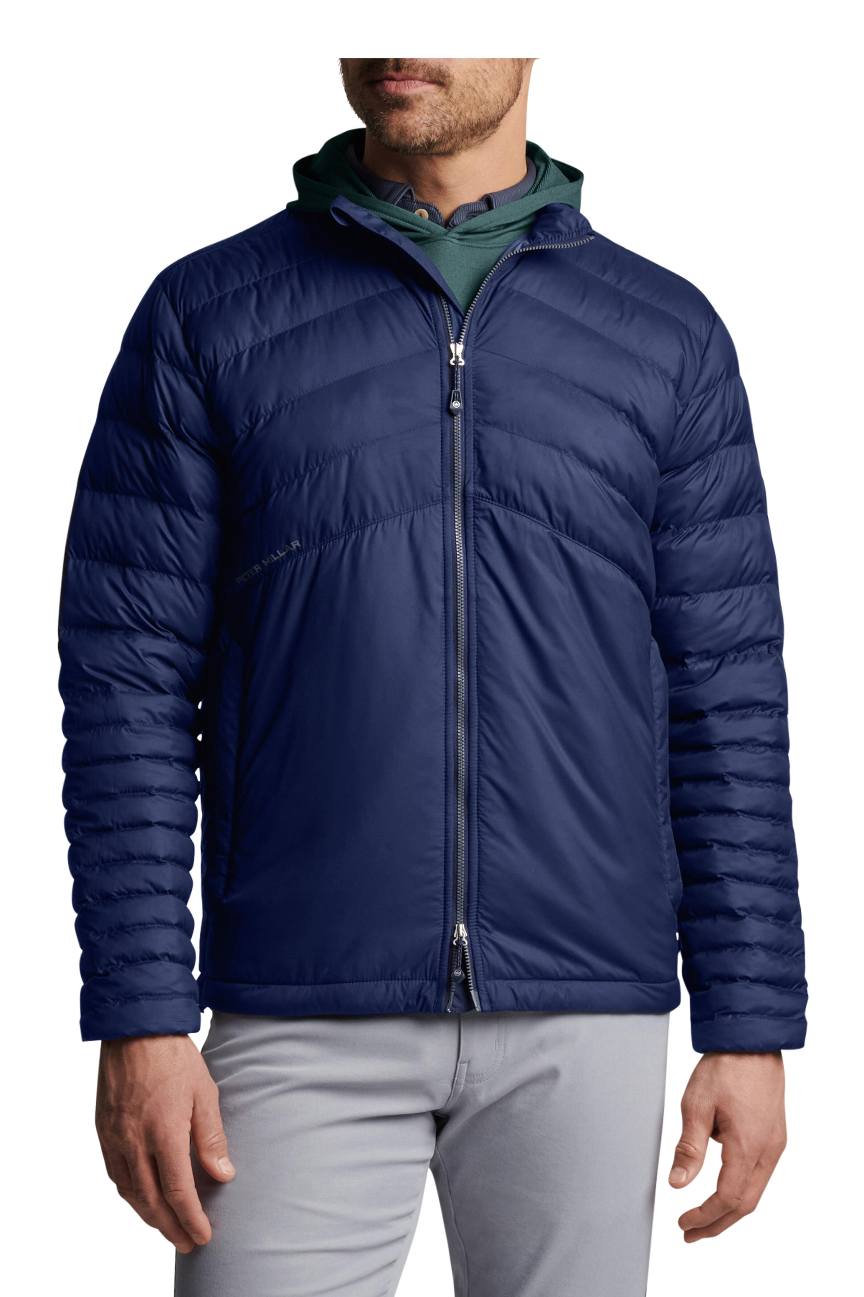 Peter Millar All Course Navy Quilted Jacket Mitchell Stores