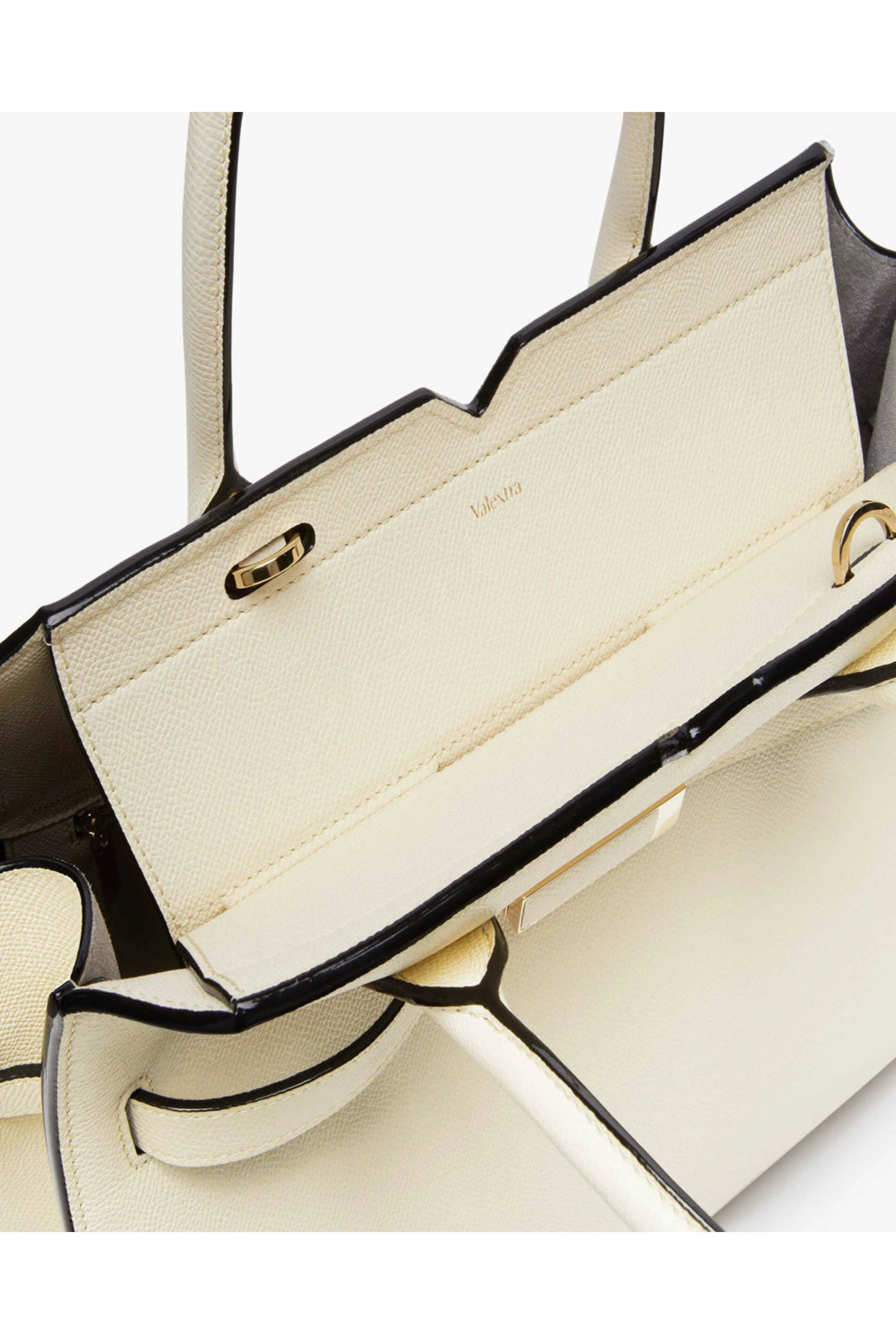 Valextra - Milano Two Handles Medium Bag in Pergamena