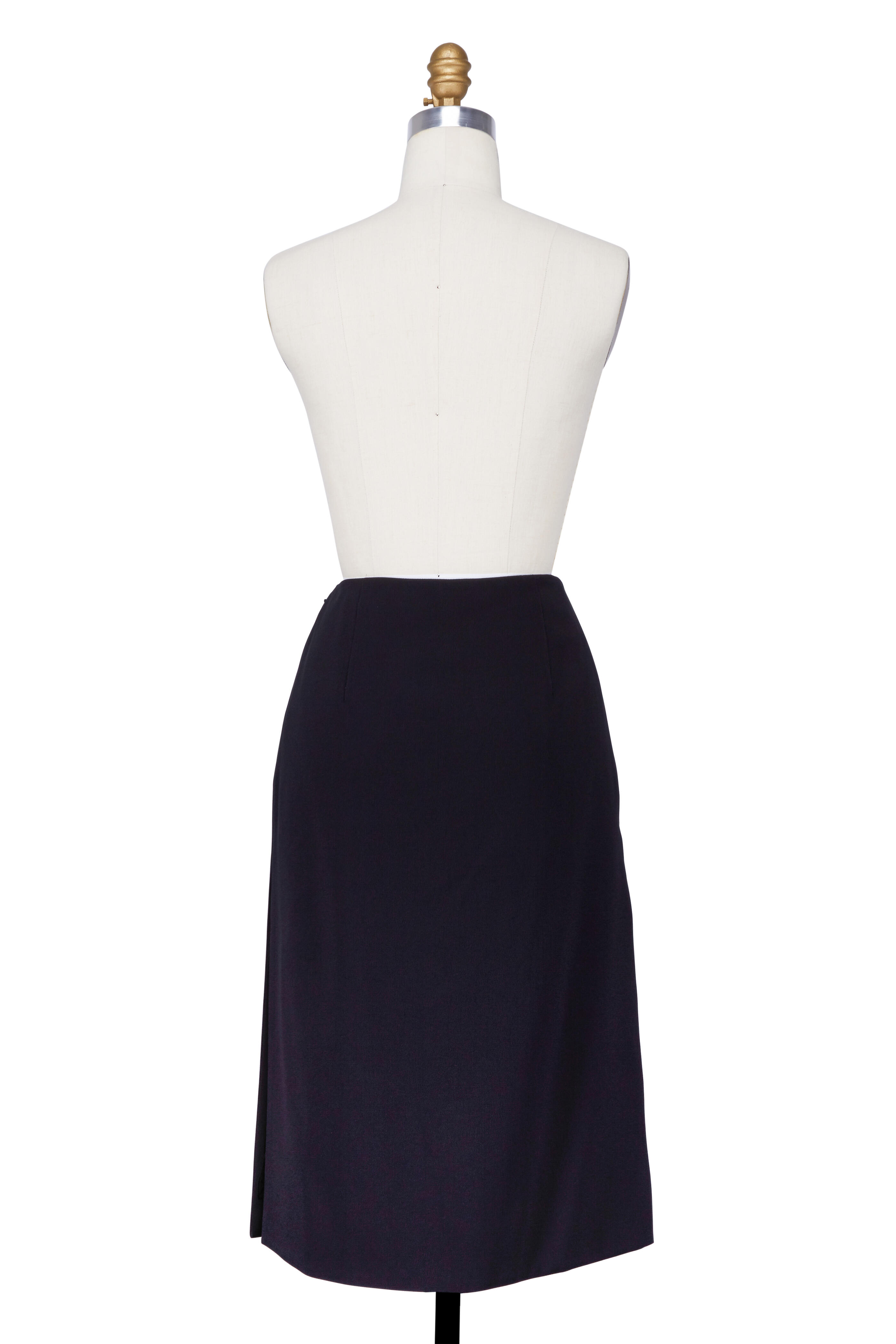 Prada - Black Lace Detail Side Slit Skirt