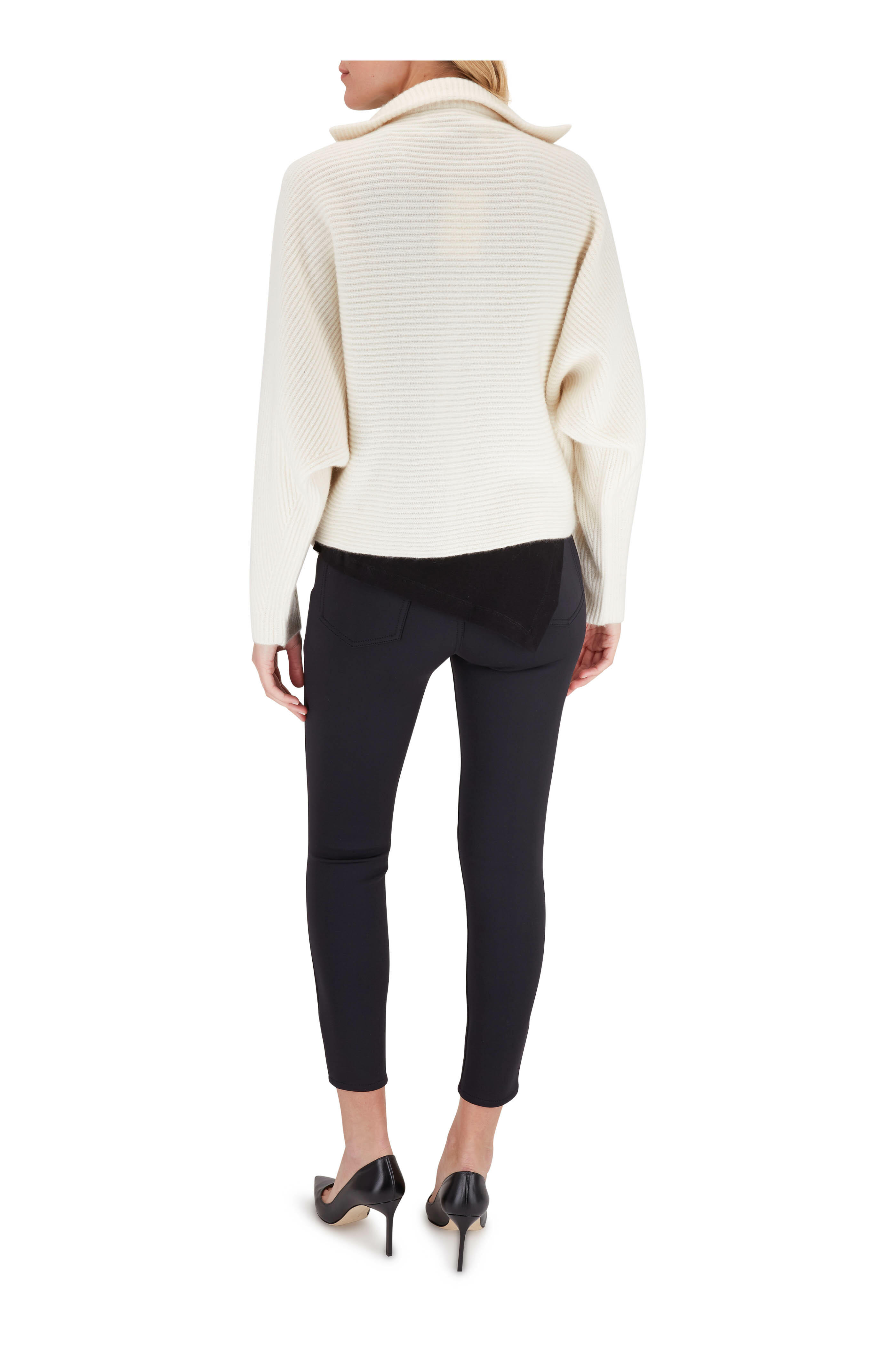 J Brand - Alana Black Scuba High-Rise Skinny Pant