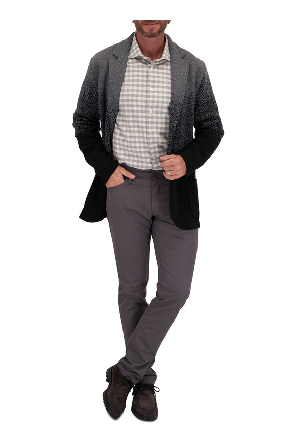 Maurizio Baldassari -  Gray Degrade Knit Sportcoat