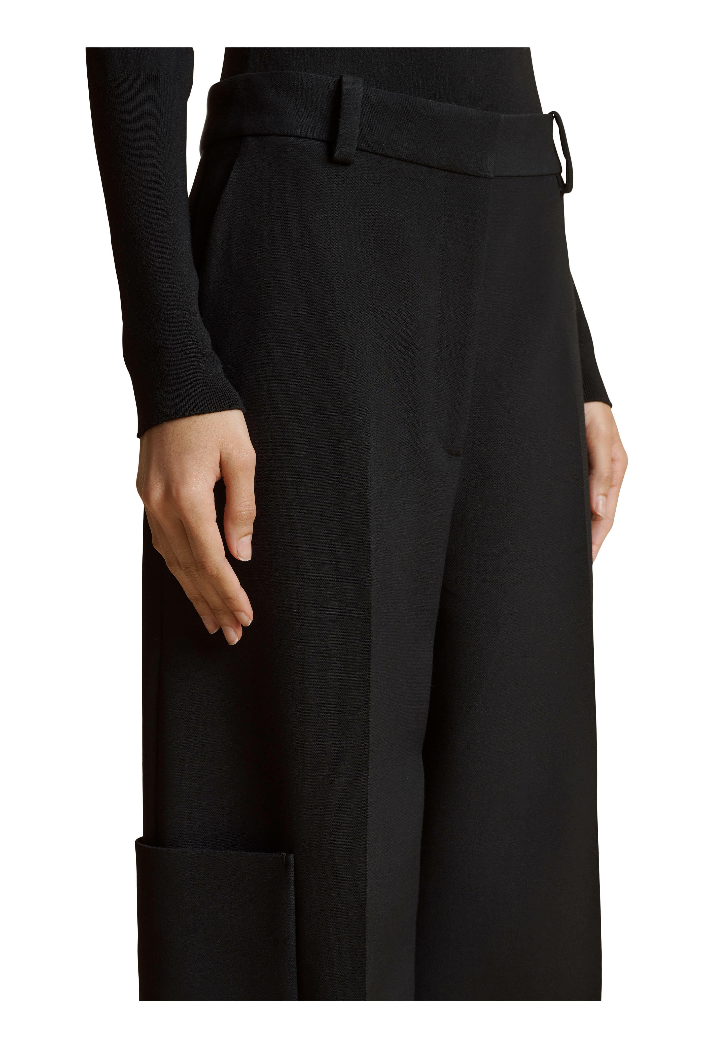 Khaite - Caiton Black Pant | Mitchell Stores