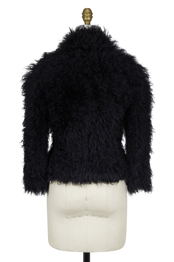 IRO - Kald Black Lamb Shearling Zip Jacket