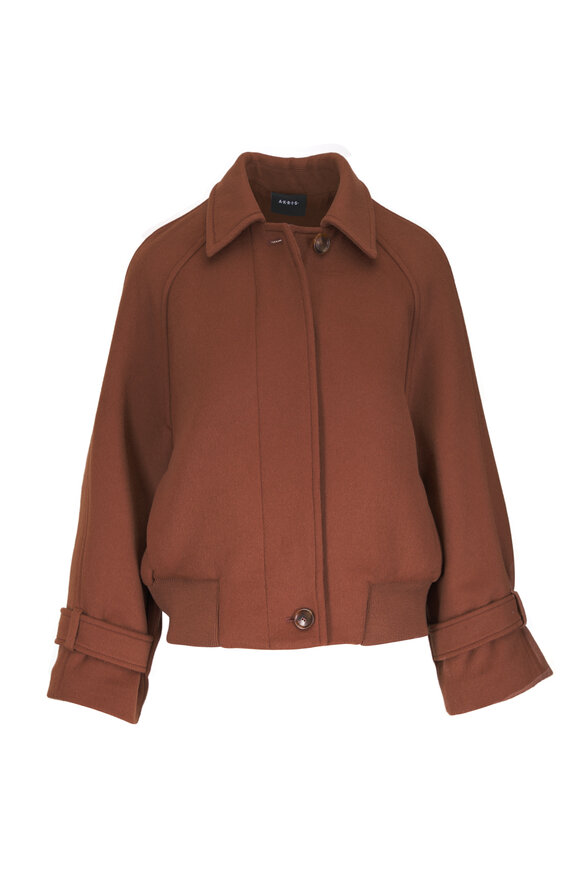 Akris Kallisto Double-Faced Cashmere Bomber Jacket - view 1