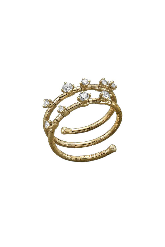 Mattia Cielo Rugiada Diamond Double Twist Ring