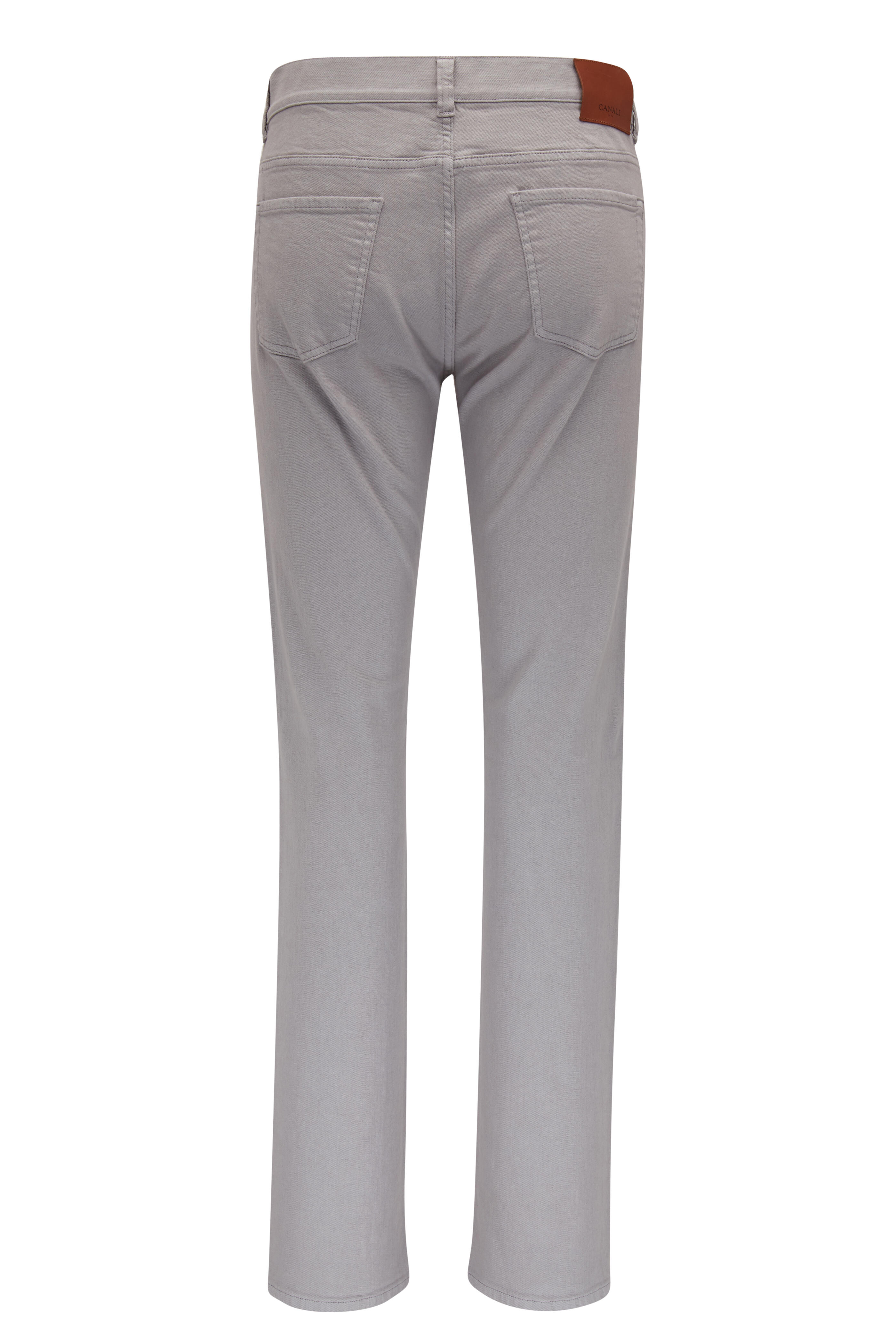 Canali - Gray Five Pocket Regular Fit Pant | Mitchell Stores