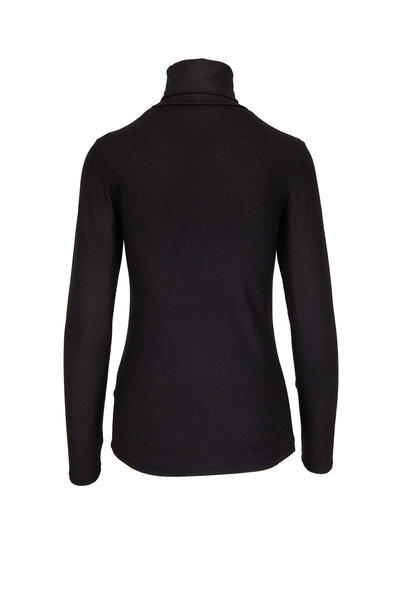 Majestic - Metallic Black Soft Touch Turtleneck | Mitchell Stores