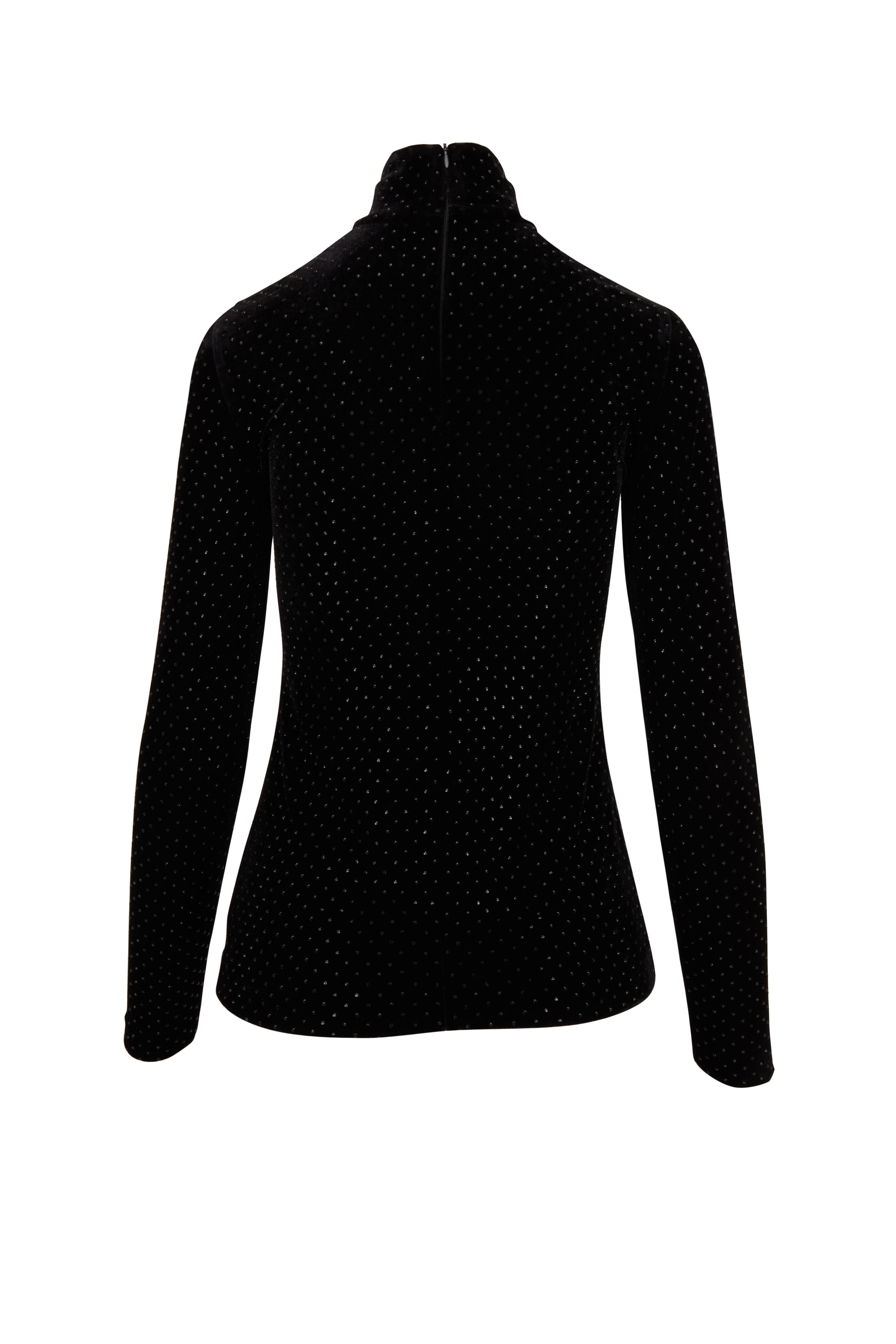 Akris Punto - Black Velvet Rhinestone Top