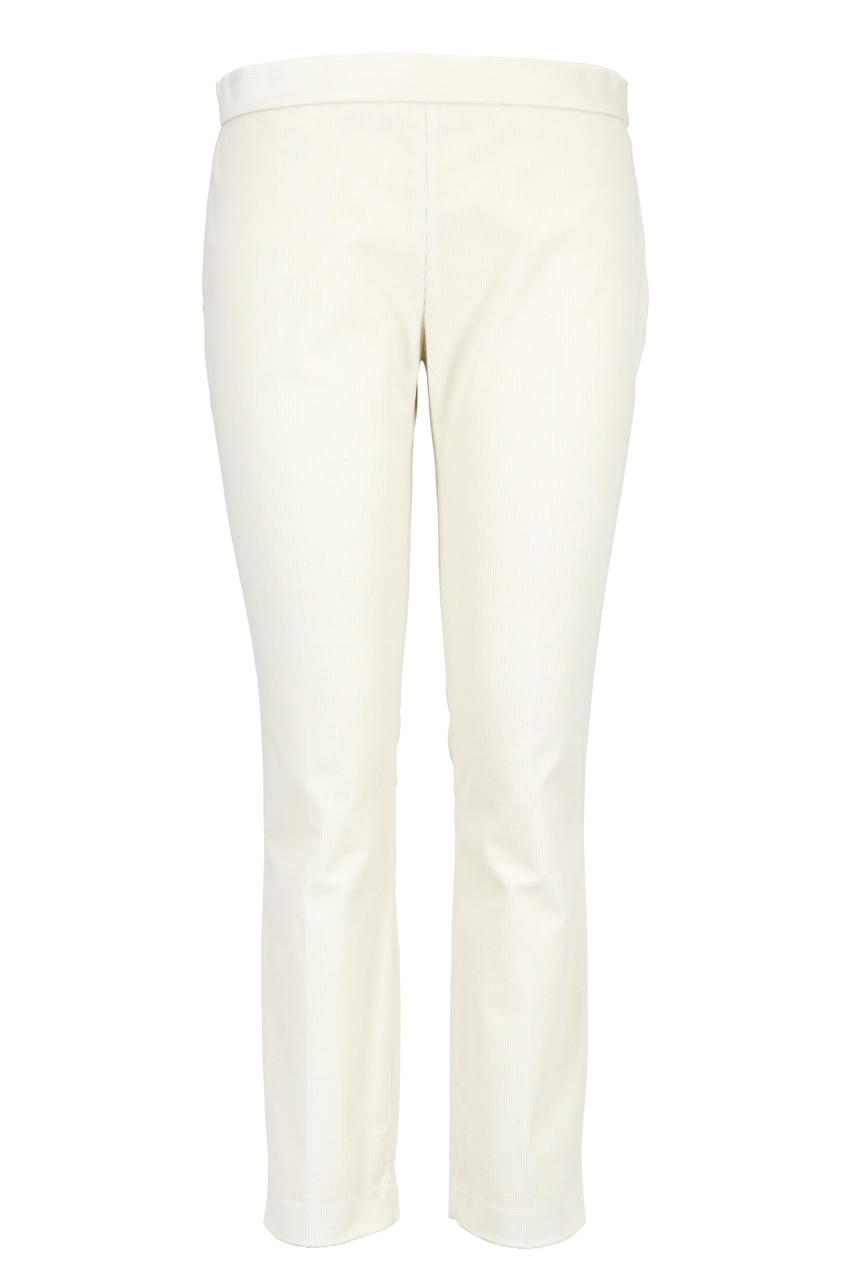The Row - Laudette Natural Corduroy Crop Slim Pants